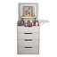 Bureau de maquillage avec panneau caché, miroir de coiffeuse avec lumières, station de charge, ensemble de coiffeuse 3 en 1 avec 3 tiroirs, coiffeuse, coiffeuse compacte avec tabouret caché, bureau de coiffeuse avec miroir et lumières-1528685554