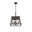 Luminaire suspendu moderne à 4 lumières en métal - parfait pour les espaces intérieurs (chambre / entrée / mezzanine / patio), fabrication en fer durable, hauteur réglable, multi-scène (sans ampoules)-515745089