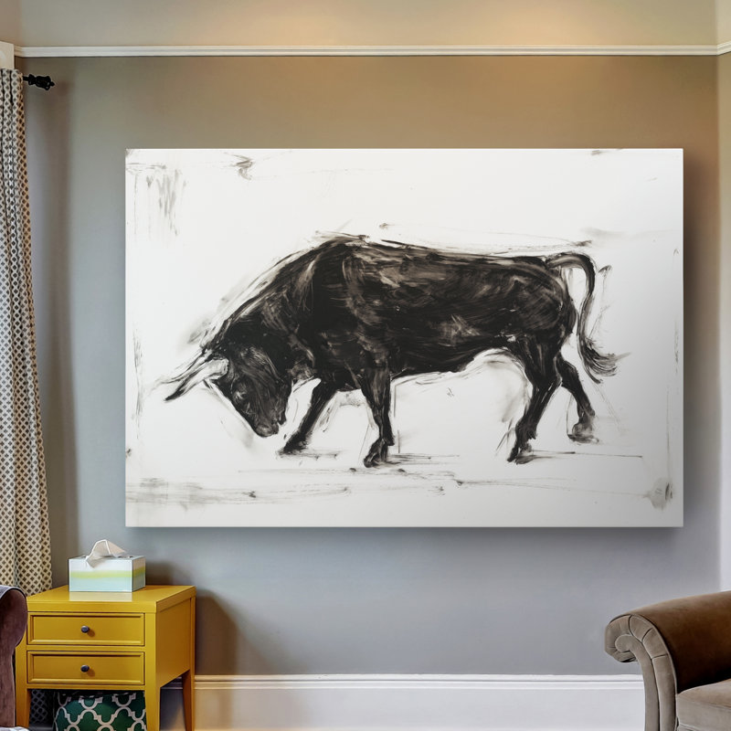 « toro i », reproduction sur toile, H 27 po x l 18 po x P 1 po, Toile tendue