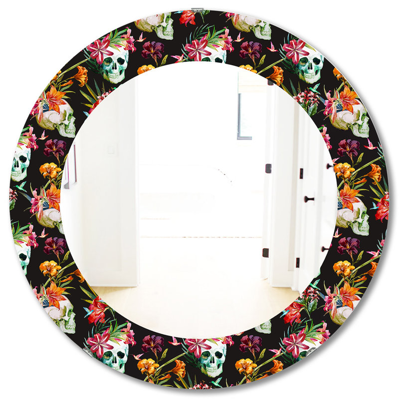 Miroir mural Obsidian Bloom 15, H 31,5 po x l po