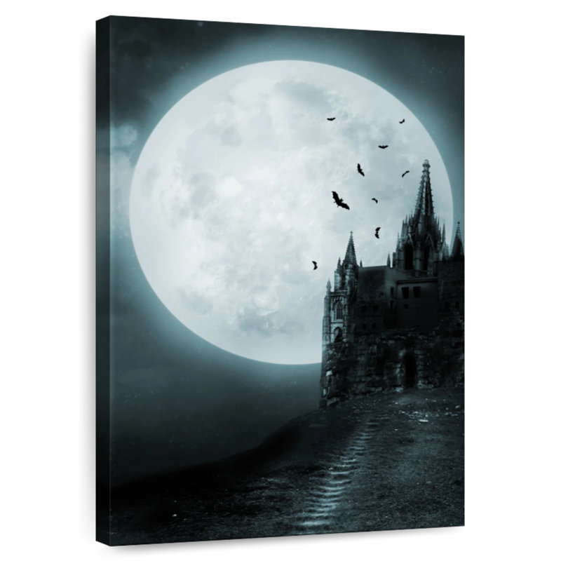 Spooky Hitzel Castle, 36" H x 24" W