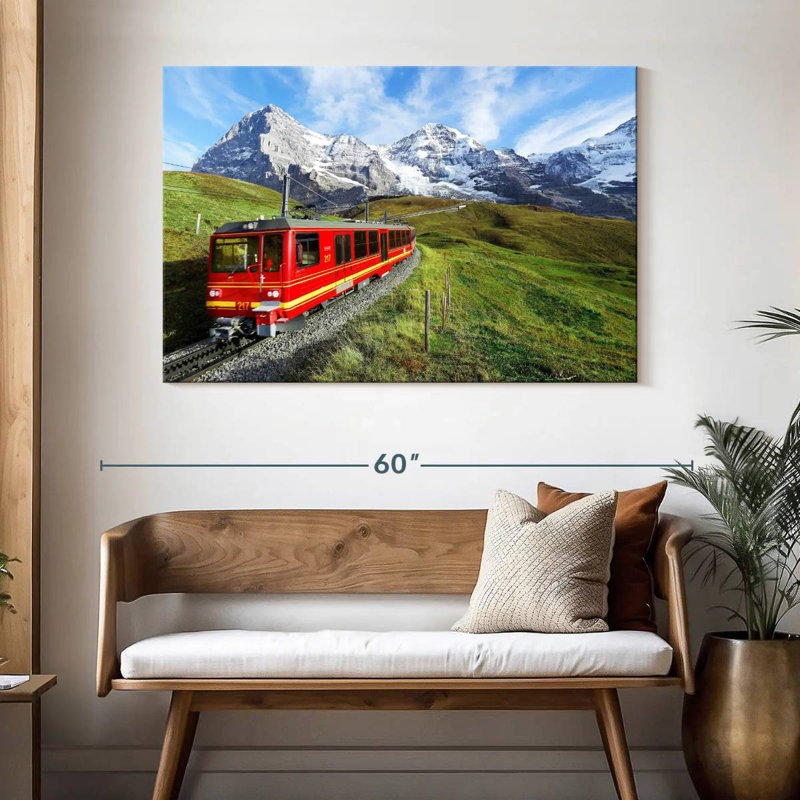 Mehar Bernese Highlands Train, 32" H x 48" W