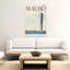 Malmo Travel Poster Abstract Contemporary City Architecture Wall Art Print 1 Piece Wrapped Canvas Wall Art-1256771250