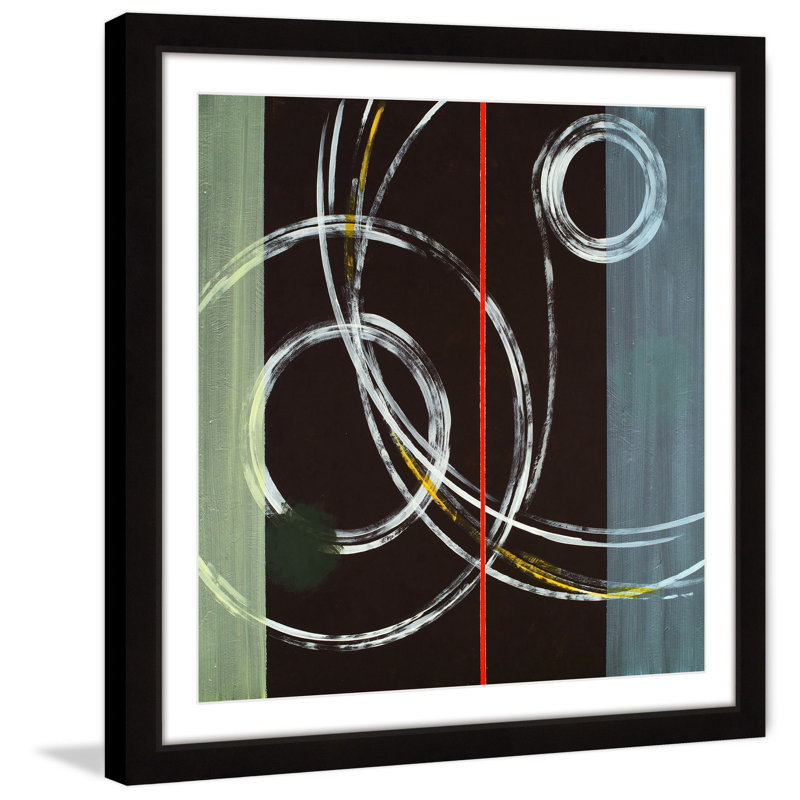 « circle tourbillon », reproduction d’art encadrée, H 12 po x l 12 po x P 1,5 po