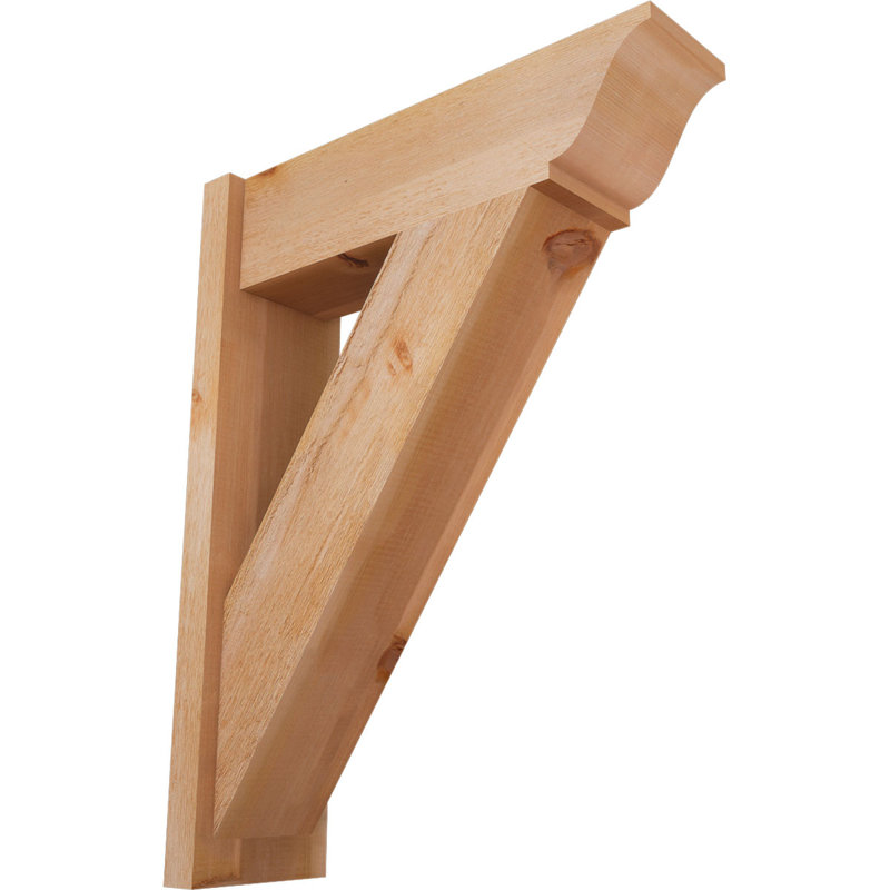 Persienne traditionnelle en bois rustique, P 26 po x H 34 po, Cèdre rouge de l'Ouest de 8 po (sciage brut)