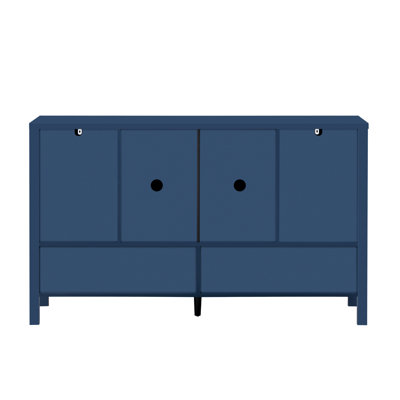 Abrail 4 Doors Storage Sideboard With Open Shelf And Adjustable Shelves