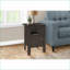 Table basse en stratifié brun avec rangement, style naturel classique pour le salon, la chambre à coucher, peu encombrante Stable