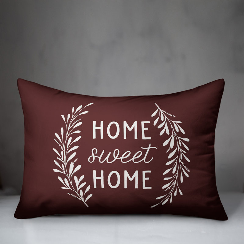 Coussin décoratif intérieur / extérieur en polyester , H 18 po x l 25 po, Marron