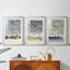 ABSTRACT Series DLxxvii - Impression encadrée sur mesure de qualité supérieure - 3 pièces-995233787