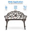 Waterproof Metal Outdoor Bench-2009619321