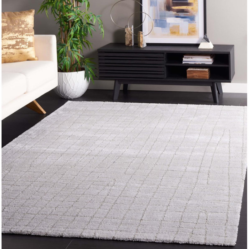 Machine Woven Light Grey / Grey Indoor Rug, Rectangle 183 x 274 cm