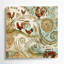 «Farm Paisley Designs», art mural sur toile beige-478057675