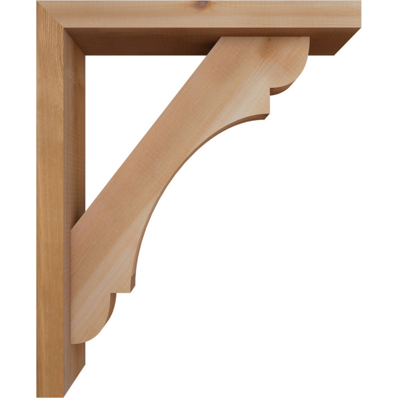 Support de bloc olympique avec entretoise décalée, 22 X 18, Cèdre rouge occidental de l 3 1/2 po (lisse)