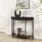 Fluted Half Moon Console Table