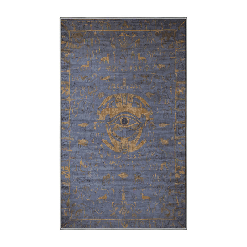 Tapis gris lavable à la machine, Rectangle 7 pi x 9 pi