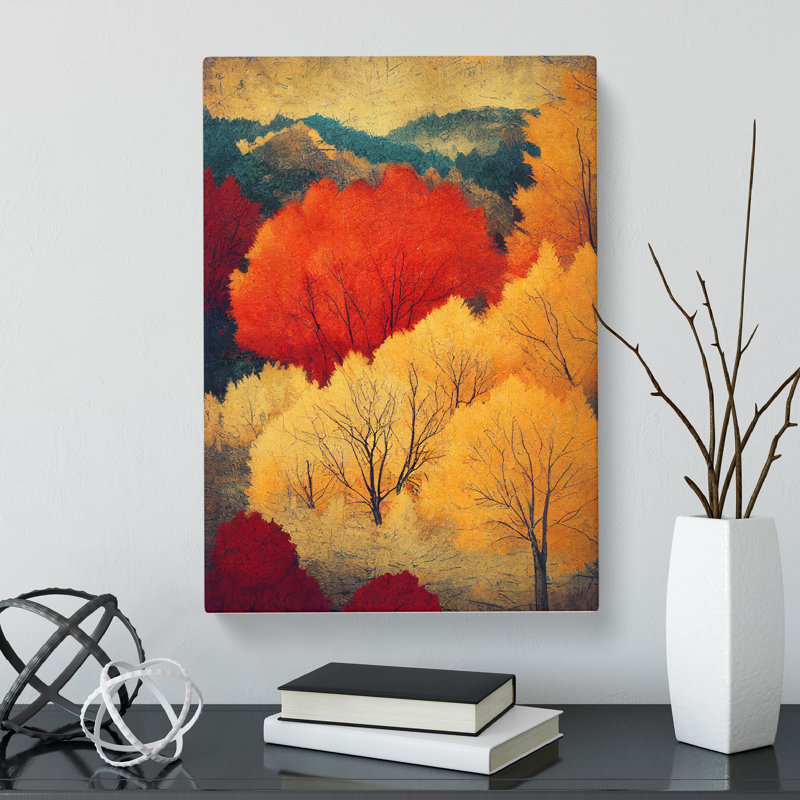Autumn Forest Landscape Vol.6 - Wrapped Canvas Print, 50cm H x 35cm W x 3cm D
