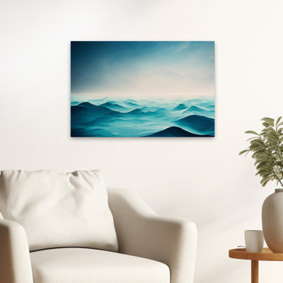 Ocean Blue Waves - Coastal Shells And Coral Digital Art Abstract Ocean Art