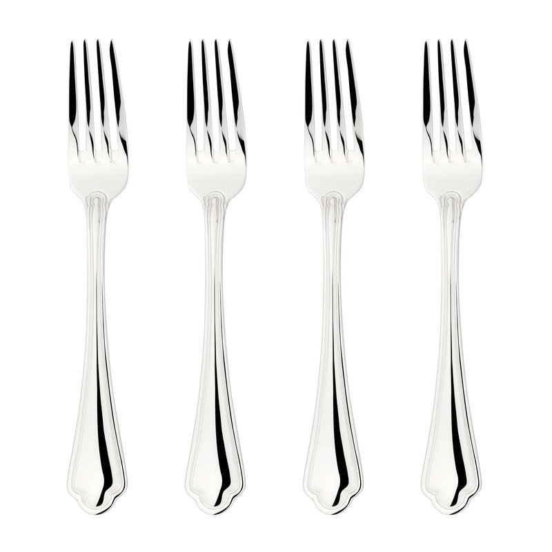Cutlery Sets Stainless Steel 18/8 Fork 4pc Set Catering Alhambra