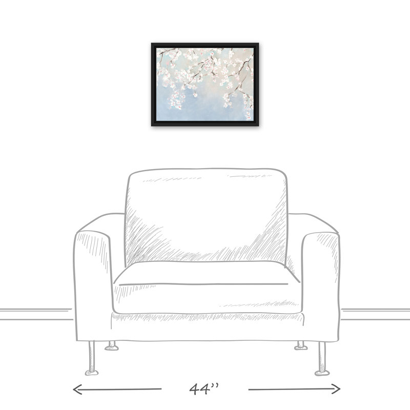 " White Cherry Blossoms ", 13.75" H x 17.75" W