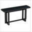 Console contemporaine avec plateau en bois, très longue table d'entrée