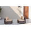 De 2 chaises de patio sans accoudoirs, de 28 pouces de largeur, entièrement assemblées, avec structure, coussins, esthétique moderne