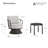 3-Piece Swivel Patio Conversation Set