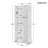 Laurah Storage Cabinet with Two Doors for Bathroom, Office,Bathroom Storage Cabinet with Adjustable Shelf,MDF Board-651980076