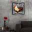 «Rooster On Chalkboard 4» par Art Licensing Studio, art mural en verre acrylique, 24 po x 24 po-1768473087