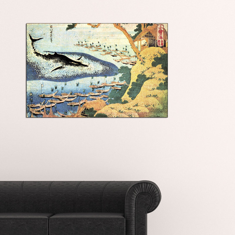 Hokusai - Wrapped Canvas Painting, 60cm H x 90cm W x 1.8cm D