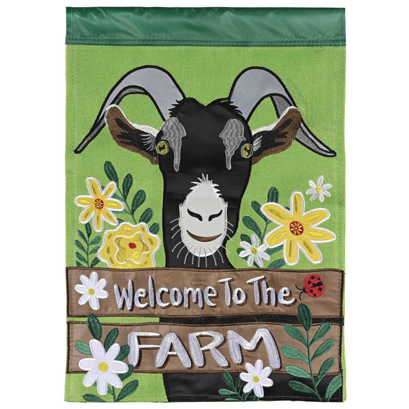Drapeau de jardin Bienvenue à la ferme