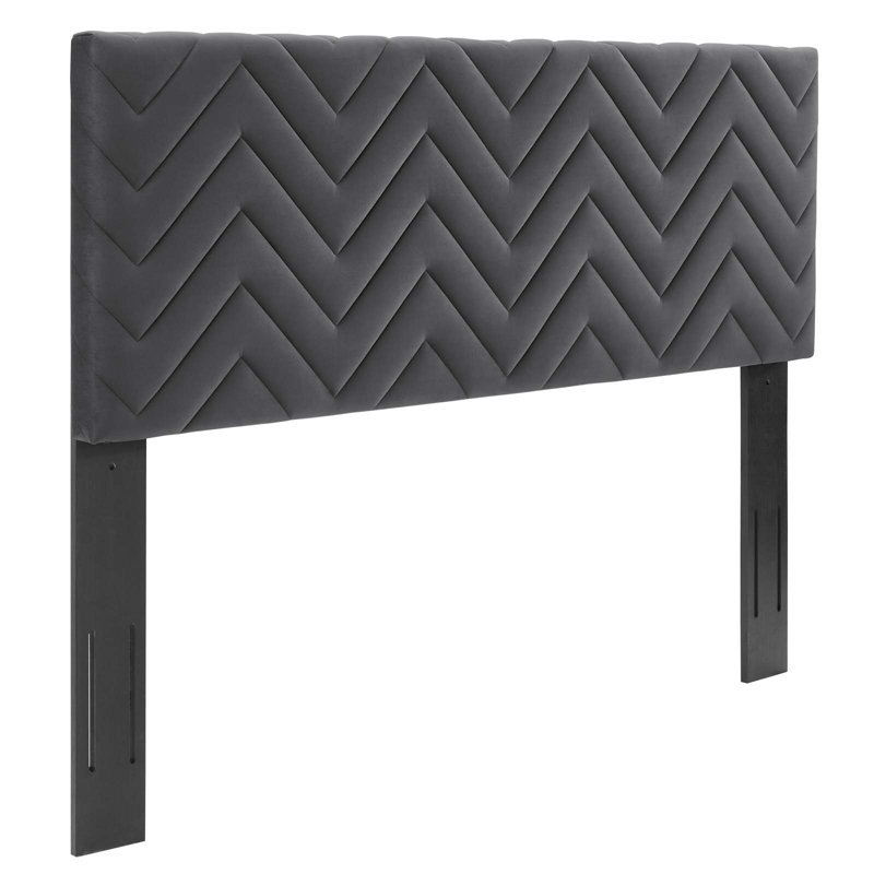 Tête de lit Mercy, Gris anthracite, Grand