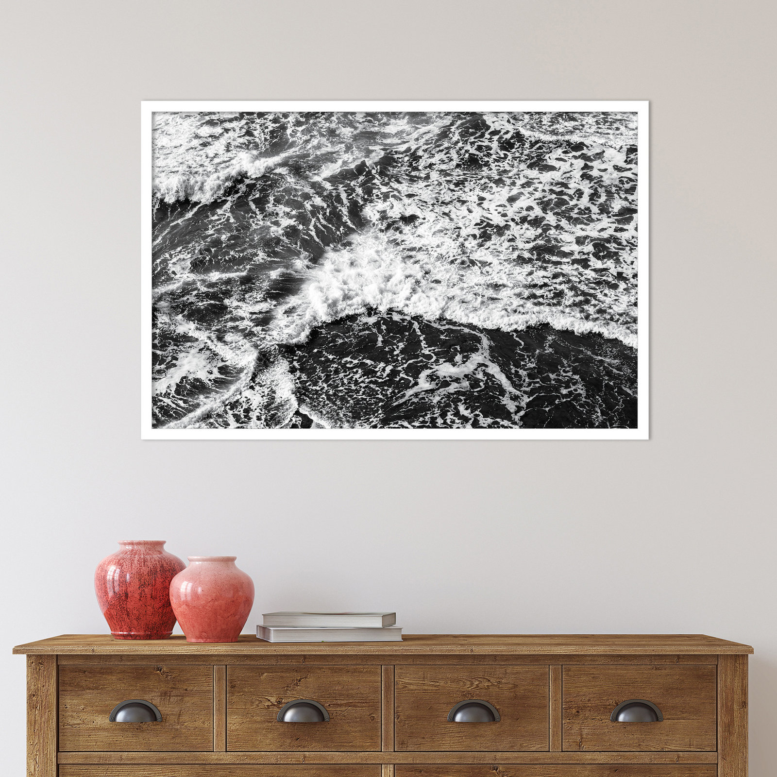 West Coast Vernon by Pete Olsen, White, 24" H x 36" W