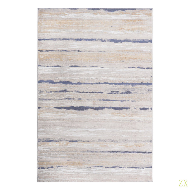 Collection 5X7 /Striped Non-Shedding Living Room Bedroom Dining Home Office Stylish And Stain Resistant Area Rug