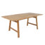 Table de salle à manger extensible, table de patio rectangulaire de 59 à 78,74 po avec plateau à lattes