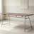 Modern Nut-Brown Rectangular Solid Wood Dining Table