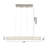 4-Light Chrome LED Chandelier With Clear Crystals