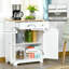 Buffet buffet, armoire de cuisine à 2 portes, rangement pour bar avec 2 tiroirs-2015081573