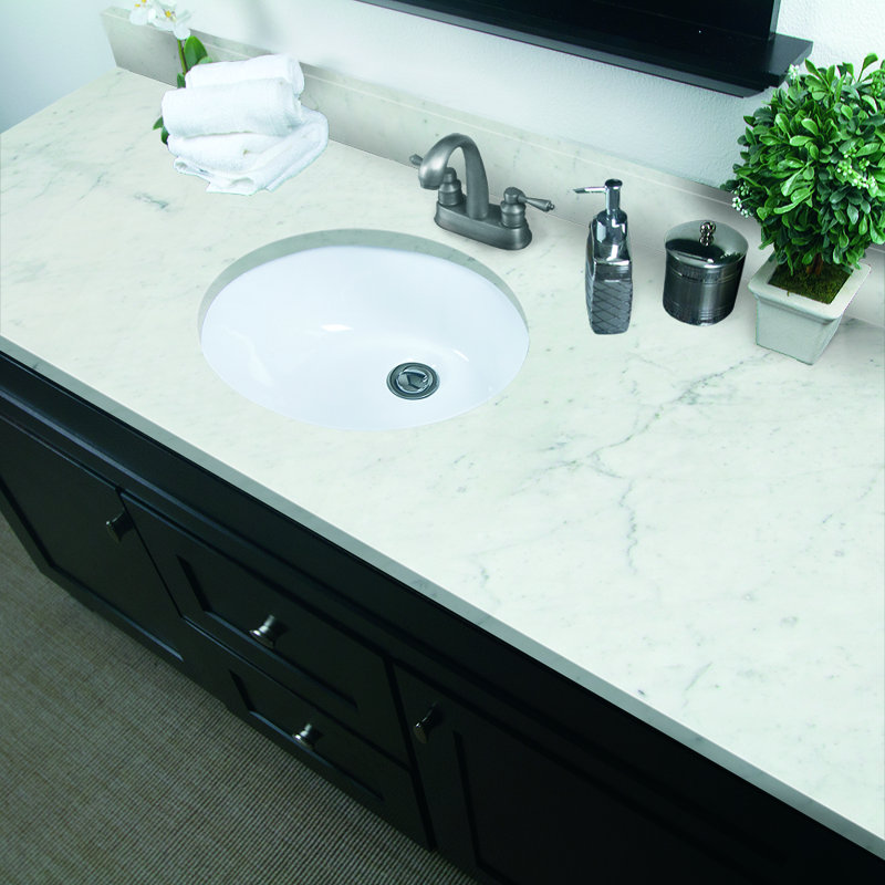 61 Stone Material 1 Single Bathroom Vanity Top Yes Sink