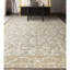 Hand-Knotted High-Quality Beige and Gold Area Rug