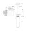 Applique murale d'extérieur contemporaine 18 pi H 18 po en métal durable, abat-jour en verre transparent, compatible avec DEL, compatible avec une porte d'entrée de patio ou de garage-116145615