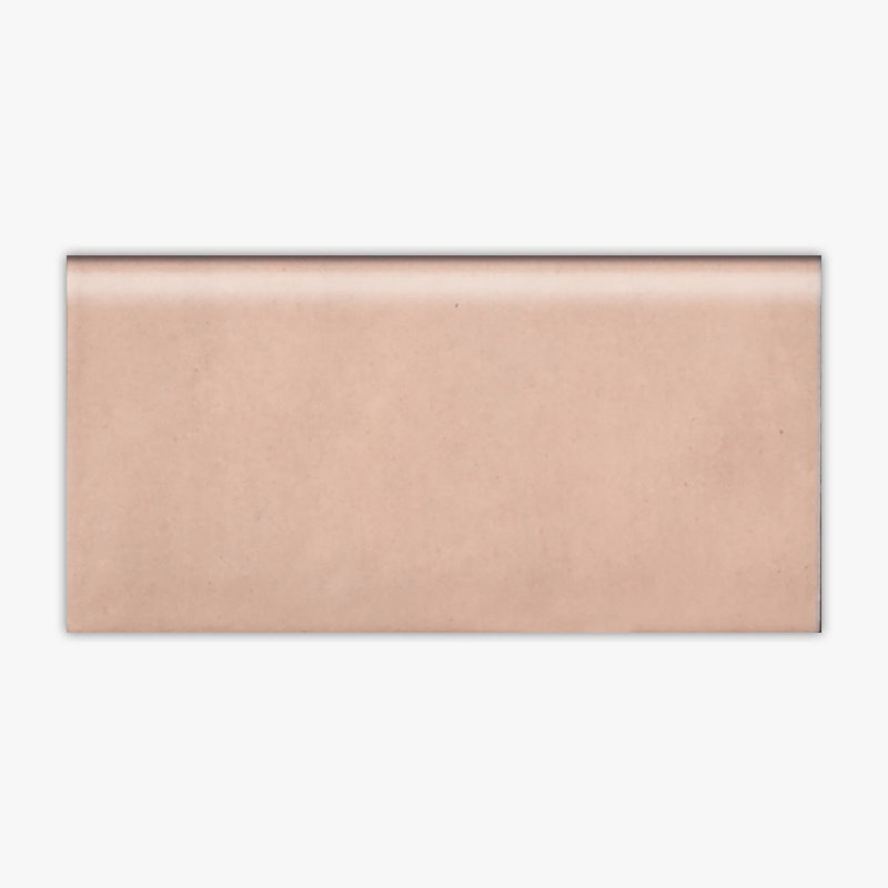 Finesse 6 in. L Porcelain Bullnose, Gris