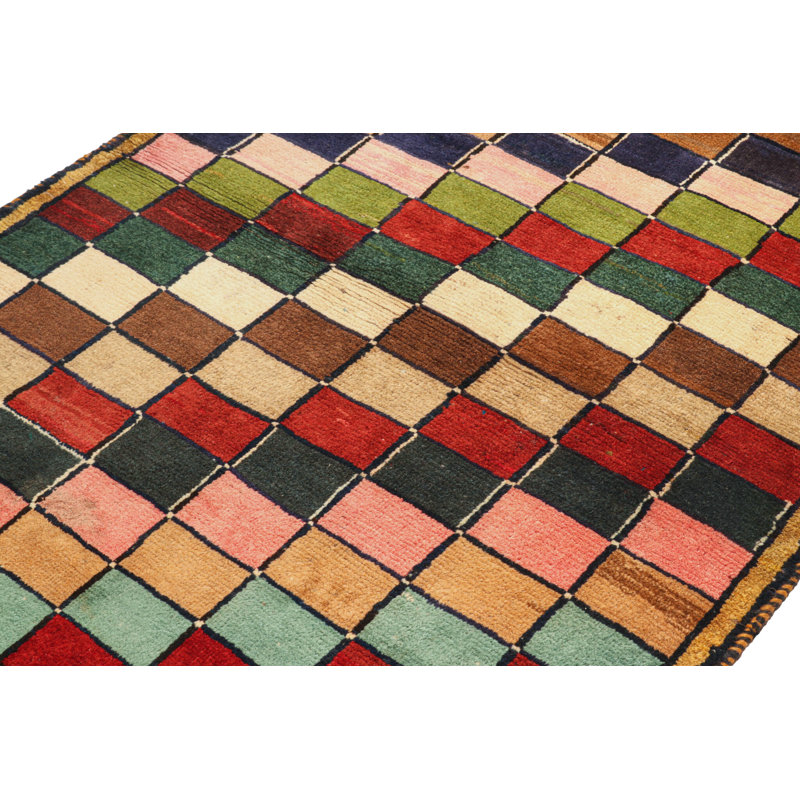 One-of-a-Kind Hand Knotted Area Rug, Rectangle 3'6" x 5'3"