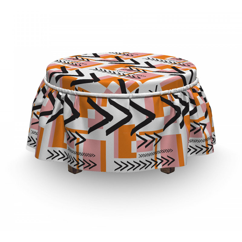 Housse pour repose-pieds grunge shapes