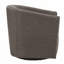 Fauteuil demi-tonneau pivotant rembourré
