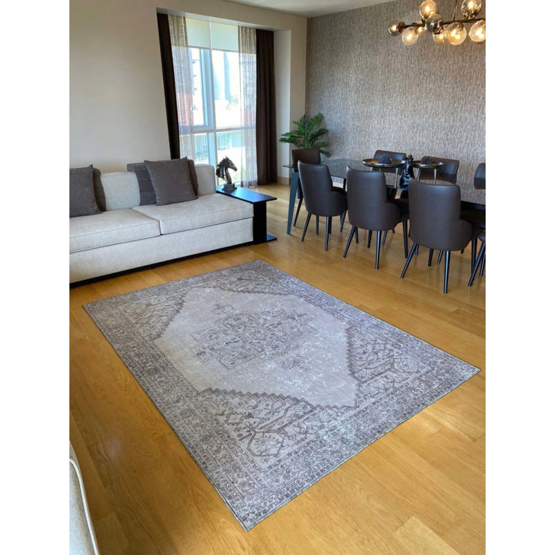 Toscana Washable Moroccan Indoor / Outdoor Rug, Square 3'3"