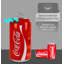 Coca Cola Mini Fridge 5.4L Portable Cooler Warmer 8 Can Beverage Drinks Cool Box
