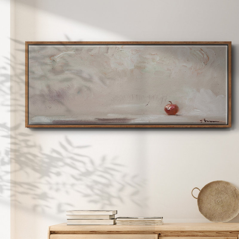Lonley Apple- Framed Canvas