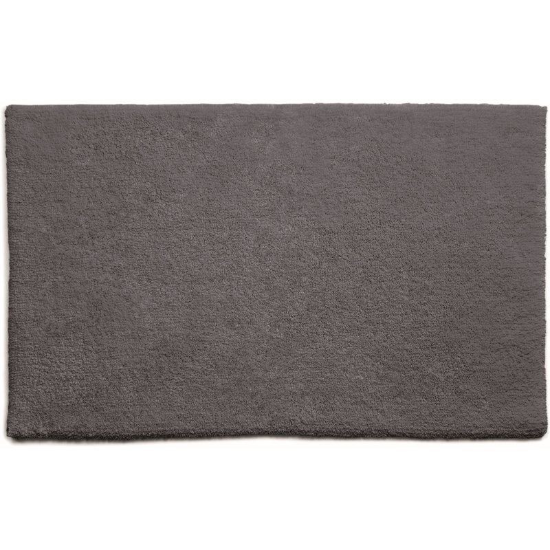 Dithusan Plain Bamboo Bath Mat, 80cm L x 50cm W, Grey
