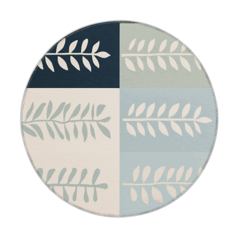 Pastel Grove Indoor And Outdoor Area Rug, Round 5'
