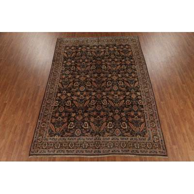 All-Over Brown Traditional Area Rug 8x12